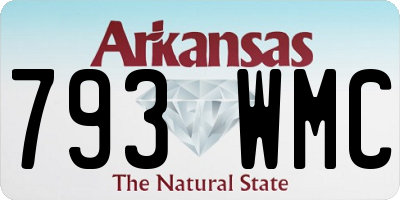 AR license plate 793WMC