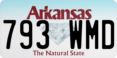 AR license plate 793WMD