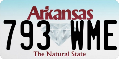 AR license plate 793WME