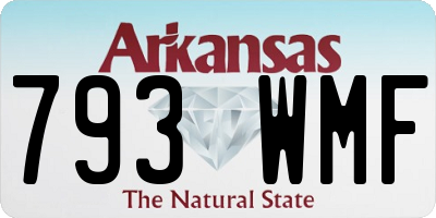 AR license plate 793WMF