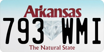 AR license plate 793WMI