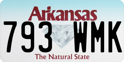 AR license plate 793WMK