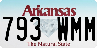 AR license plate 793WMM