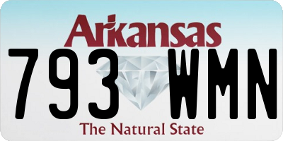 AR license plate 793WMN