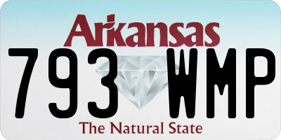 AR license plate 793WMP