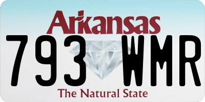 AR license plate 793WMR