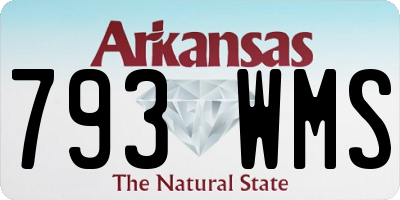 AR license plate 793WMS