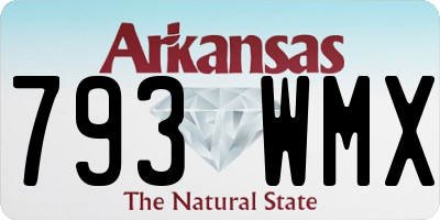 AR license plate 793WMX