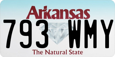 AR license plate 793WMY