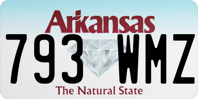 AR license plate 793WMZ