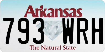 AR license plate 793WRH