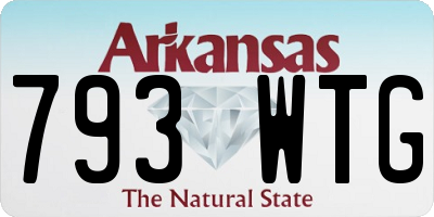 AR license plate 793WTG