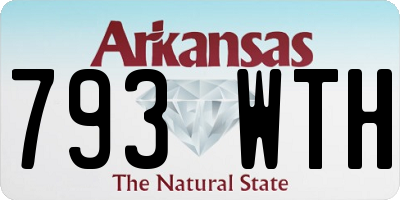 AR license plate 793WTH