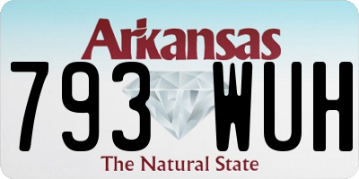 AR license plate 793WUH