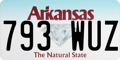 AR license plate 793WUZ