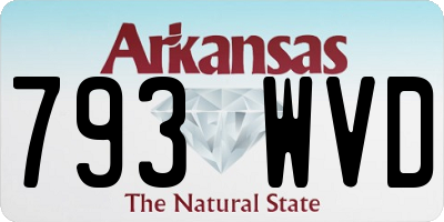 AR license plate 793WVD