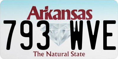 AR license plate 793WVE