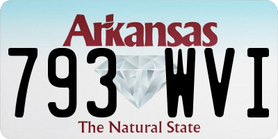 AR license plate 793WVI