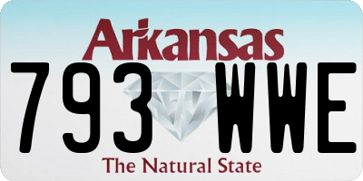 AR license plate 793WWE