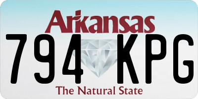 AR license plate 794KPG