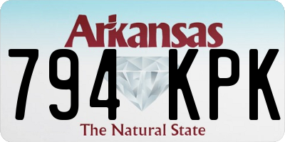 AR license plate 794KPK