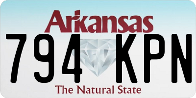 AR license plate 794KPN