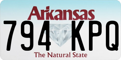 AR license plate 794KPQ