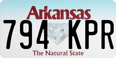 AR license plate 794KPR