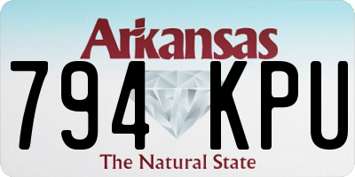 AR license plate 794KPU