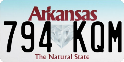AR license plate 794KQM