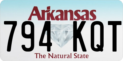 AR license plate 794KQT