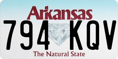 AR license plate 794KQV