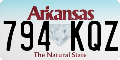 AR license plate 794KQZ