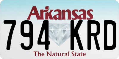 AR license plate 794KRD