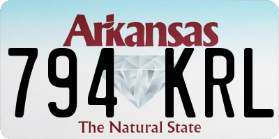 AR license plate 794KRL
