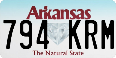 AR license plate 794KRM