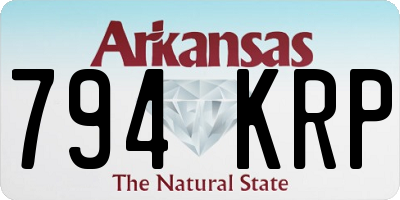 AR license plate 794KRP