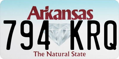 AR license plate 794KRQ