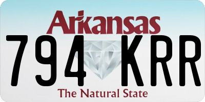 AR license plate 794KRR