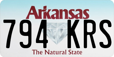 AR license plate 794KRS