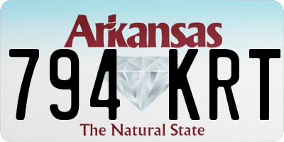 AR license plate 794KRT