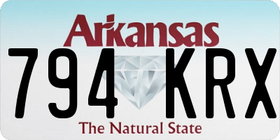 AR license plate 794KRX