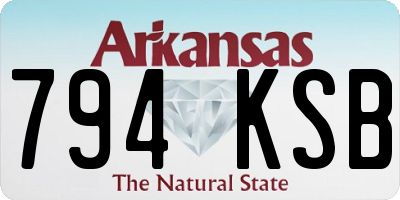 AR license plate 794KSB