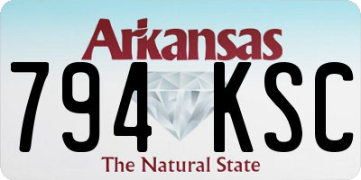 AR license plate 794KSC