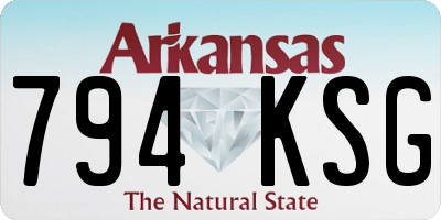 AR license plate 794KSG
