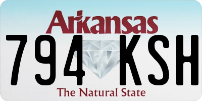 AR license plate 794KSH