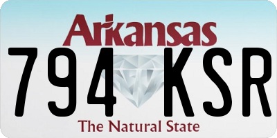 AR license plate 794KSR
