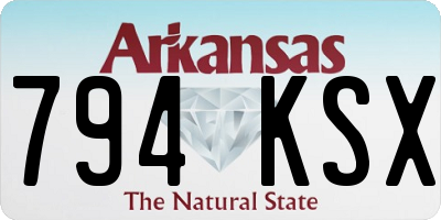 AR license plate 794KSX