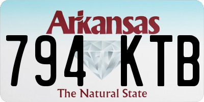 AR license plate 794KTB