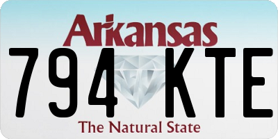 AR license plate 794KTE